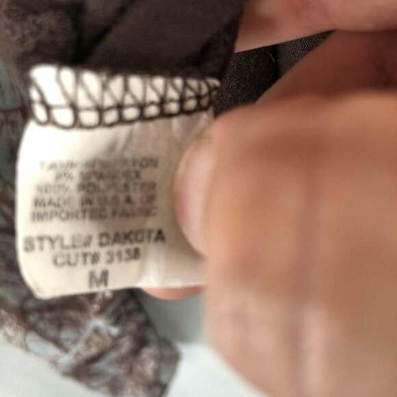 Mesmerize Poncho Top Womens M Tree Branch Print Flowy Layered Dakota Boho Fairy - Picture 7 of 16